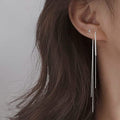 925 Sterling Silver Dangle Chain Tassel Earrings by DailySale
