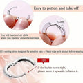 925 Sterling Silver Hoop Earrings with Synthetic Cubic Zirconia by DailySale