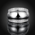 925 Sterling Silver Invisible Setting CZ AAAA Crystal Wedding Ring by DailySale