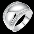925 Sterling Silver Invisible Setting CZ AAAA Crystal Wedding Ring by DailySale