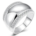 925 Sterling Silver Invisible Setting CZ AAAA Crystal Wedding Ring by DailySale