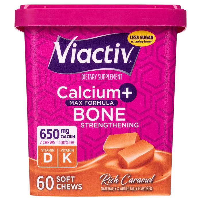 Viactiv Calcium + Bone Strengthening Soft Chews, Rich Caramel, 60 Count by Pasteur Pharmacy