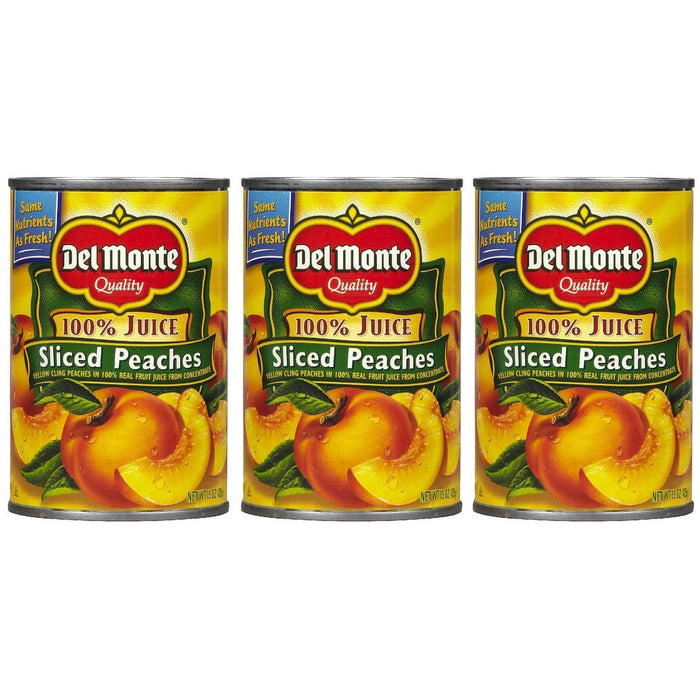 Del Monte Yellow Cling Sliced Peaches In 100% Juice Canned Fruit by Pasteur Pharmacy