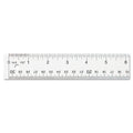 Westcott Clear Flexible Acrylic Ruler, Standard/Metric, 12" Long, Clear