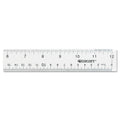 Westcott Clear Flexible Acrylic Ruler, Standard/Metric, 12" Long, Clear