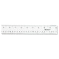 Westcott Clear Flexible Acrylic Ruler, Standard/Metric, 18" Long, Clear