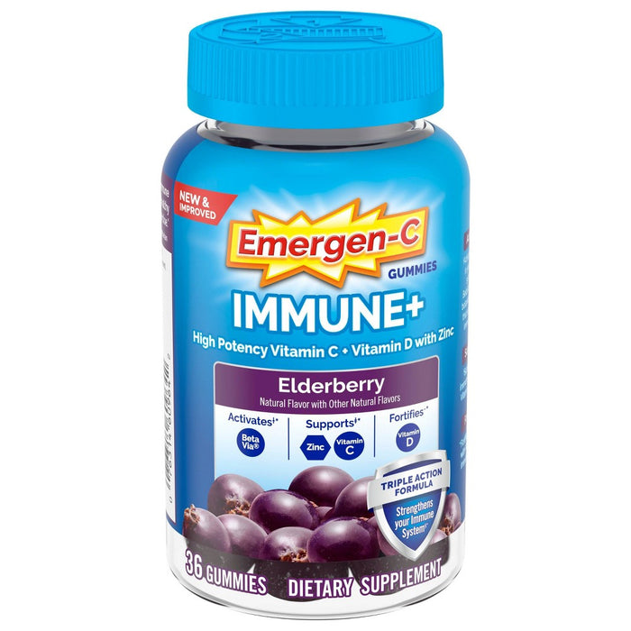 Emergen-C® Immune+ Elderberry Gummies by Pasteur Pharmacy