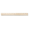 Westcott Three-Hole Punched Wood Ruler English and Metric With Metal Edge, 12" Long