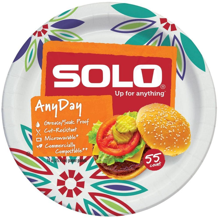 Solo Paper Plates, Any Day, 10 Inch by Pasteur Pharmacy
