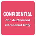 Tabbies HIPAA Labels, CONFIDENTIAL For Authorized Personnel Only, 2 x 2, Red, 500/Roll