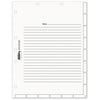 Tabbies Medical Chart Index Divider Sheets, Untabbed, 11 x 8.5, White, 400/Box