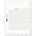 Tabbies Medical Chart Index Divider Sheets, Untabbed, 11 x 8.5, White, 400/Box
