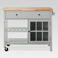 Threshold Windham Wood Top Kitchen Island by Vanessa Jane