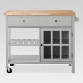 Threshold Windham Wood Top Kitchen Island by Vanessa Jane