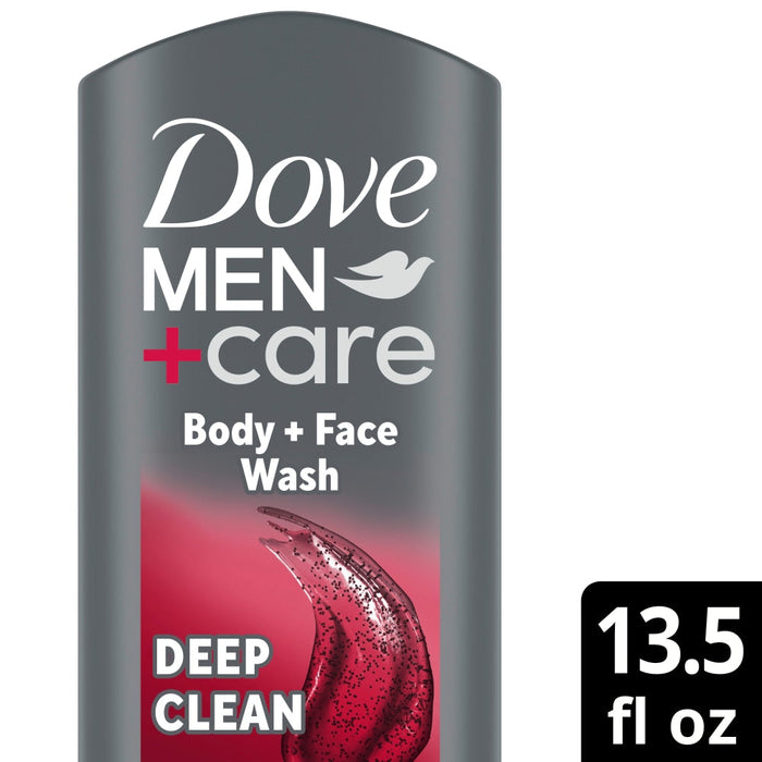 Dove Men+Care Body & Face Wash, Deep Clean - 13.5 Fl Oz by Pasteur Pharmacy