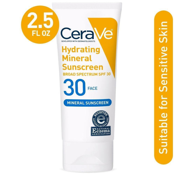 CeraVe Hydrating Mineral Face Sunscreen Lotion – SPF 30 - 2.5oz by Pasteur Pharmacy
