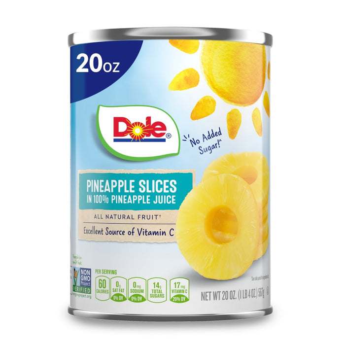 Dole Pineapple Slices In 100% Juice 20oz by Pasteur Pharmacy