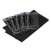 Tablemate Table Set Rectangular Table Covers, Heavyweight Plastic, 54" x 108", Black, 6/Pack