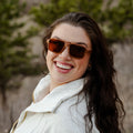 Flyer | Amber | Wooden Sunglasses by TMBR