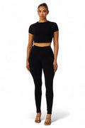 Jovie Crop Top & Skinny Leg Set by The House of Stylez