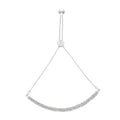 10K Yellow Gold over .925 Sterling Silver 1/4 Cttw Miracle-Set Diamond 4â€-10â€ Adjustable Bolo Tennis Bracelet (I-J Color, I3 Clarity) by Bids.com