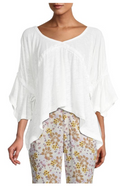Free People Womens Sand Storm Flounce Top, Size Small by Vanessa Jane