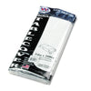 Tablemate Table Set Rectangular Table Cover, Heavyweight Plastic, 54" x 108", White, 6/Pack