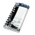 Tablemate Table Set Rectangular Table Cover, Heavyweight Plastic, 54" x 108", White, 6/Pack