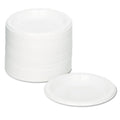 Tablemate Plastic Dinnerware, Plates, 7" dia, White, 125/Pack