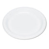 Tablemate Plastic Dinnerware, Plates, 9" dia, White, 500/Carton