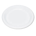 Tablemate Plastic Dinnerware, Plates, 9" dia, White, 500/Carton