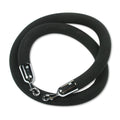 Tatco Crowd Control Rope, Velour, 6 ft, Black