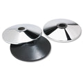 Tatco Adjusta-Tape Crowd Control Stanchion Base Only, Polished Aluminum, 14" Diameter, Silver, 2/Box
