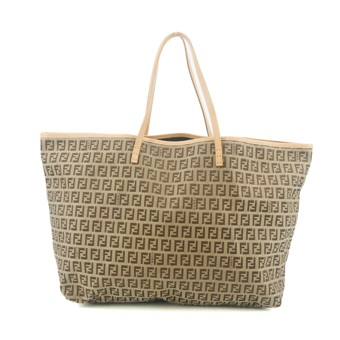 Fendi Zucchino Beige Vintage Tote Bag #9305 by Bolt Boutique