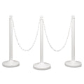 Tatco Crowd Control Stanchion Chain, Plastic, 40 ft, White