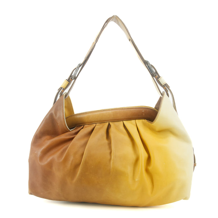 Fendi Gradient Leather Orange Vintage Shoulder Bag #9307 by Bolt Boutique