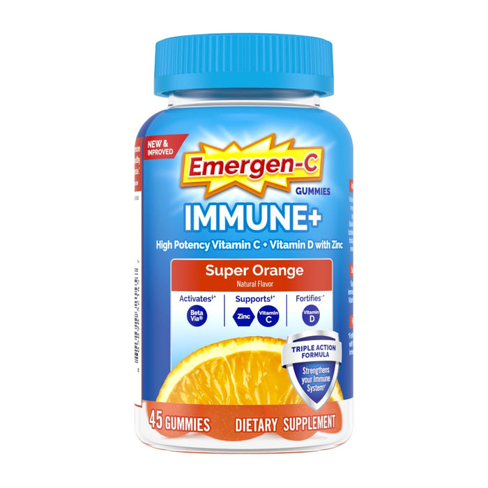 Emergen-C® Immune+ Triple Action – Super Orange Gummies by Pasteur Pharmacy