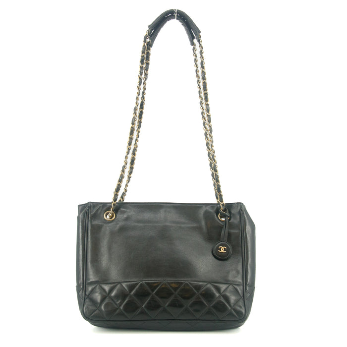 Chanel Lambskin Quilted Black Chain Shoulder Bag #9311 by Bolt Boutique