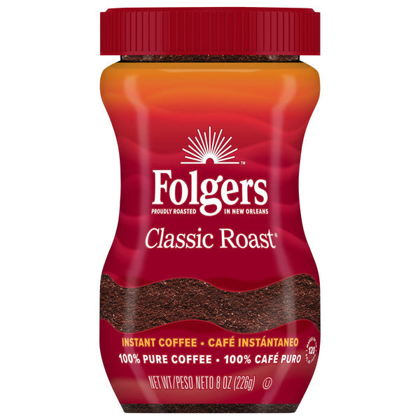 Folgers Classic Roast Instant Coffee Crystals, 8 Ounce Jar by Pasteur Pharmacy