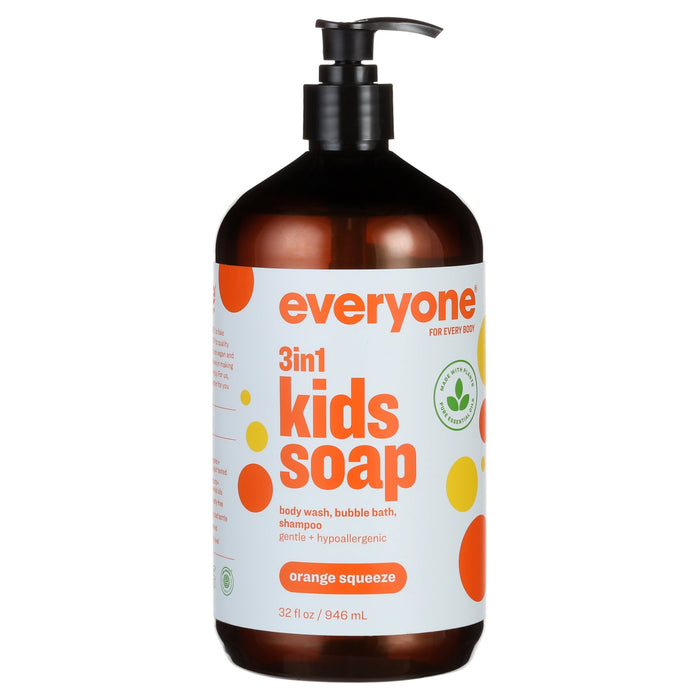 Everyone 3-in-1 Kids Soap – Orange Squeeze - 32 Fl Oz by Pasteur Pharmacy