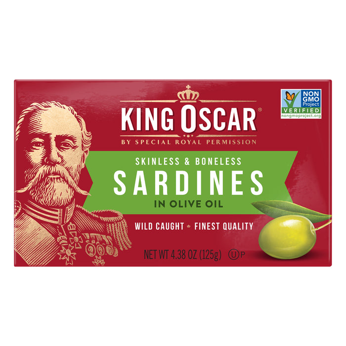 King Oscar Sardines Skinless/Boneless In Olive Oil 4.38 Ounces by Pasteur Pharmacy