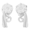 14K White Gold 1/2 cttw Round Cut Diamond Earrings (H-I, I1-I2) by Bids.com