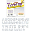 TREND Ready Letters Sparkles Letter Set, Silver Sparkle, 4"h, 71/Set