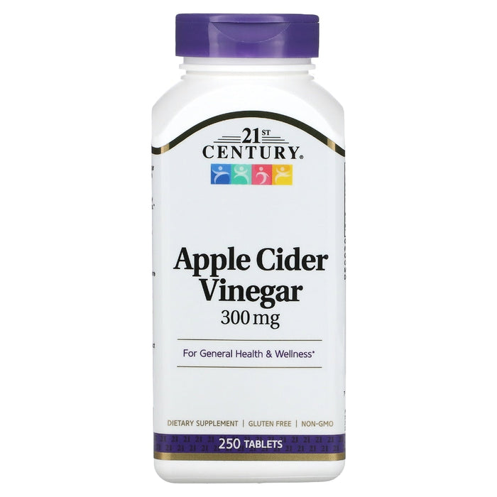 21st Century® Apple Cider Vinegar 300 mg – Digestive &amp; Metabolic Support (Tablets) by Pasteur Pharmacy