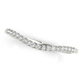 14k White Gold Soft Curved Diamond Wedding Band (1/8 cttw) by Bids.com