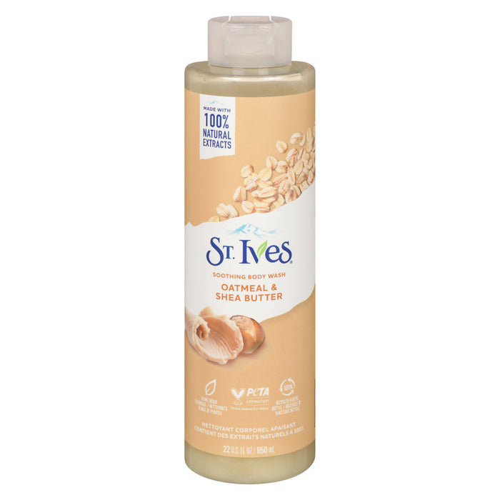 St. Ives Body Wash, Soothing, Oatmeal & Shea Butter 22 Fl Oz by Pasteur Pharmacy