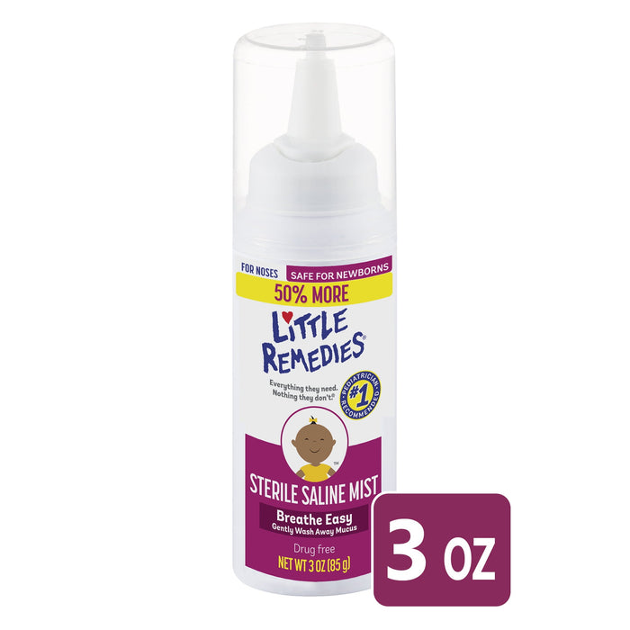 Little Remedies Sterile Saline Nasal Mist Safe For Newborns 3 Fl Oz by Pasteur Pharmacy