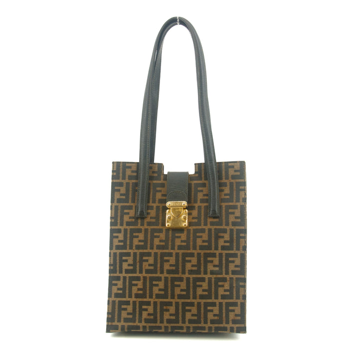 Fendi Vintage FF Zucca Pattern Canvas Shoulder Bag #9348 by Bolt Boutique