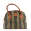 Fendi Pecan Pattern 2-Way Shoulder Bag PVC Leather Beige Black Camel #9352