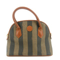 Fendi Pecan Pattern 2-Way Shoulder Bag PVC Leather Beige Black Camel #9352 by Bolt Boutique
